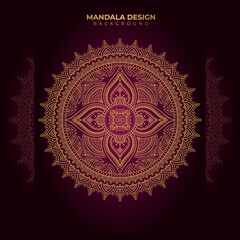 Creative Gold luxury decorative Mandala design background