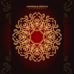 Creative Gold luxury decorative Mandala design background