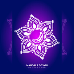 Creative Gold luxury decorative Mandala design background