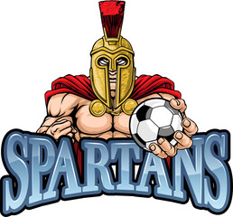 Spartan Trojan Soccer Football Sports Mascot