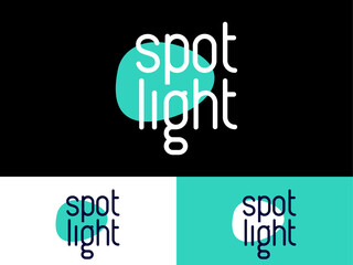 Spot Light logo. Light icon. 
