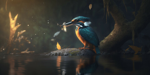 Beautiful kingfisher