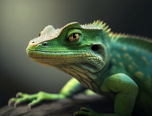 Fototapeta premium Green lizard