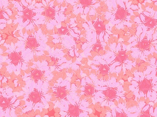Pink background with subtle floral motif. Abstract pattern. 