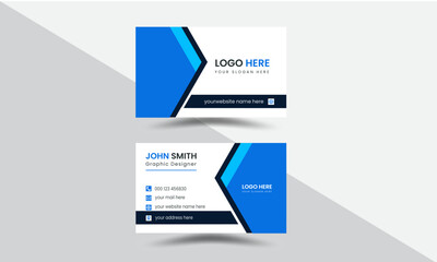 Professional Corporate Minimal Business card or Visiting Card Layout template design.