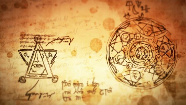 Ancient Alchemy Background Video Animation