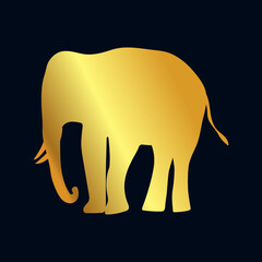  Gold outline symbol Africa 