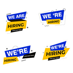 We are hiring banner web template