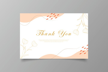 thank you card template design