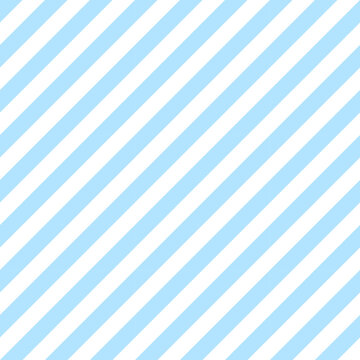 Diagonal lines seamless pattern. Light blue stripes background. Abstract minimalistic wallpaper. Vector 