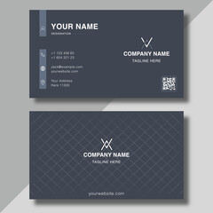 business card template, simple patterned business card design for corporate, employee business card design template