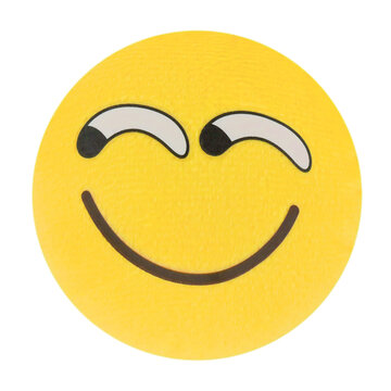 Naklejki Cutout of an isolated emoticon-shaped pillow  with the transparent png 