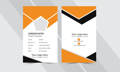 Creative Id card design template 