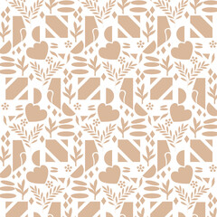 seamless pattern with coffee cups wallpaper