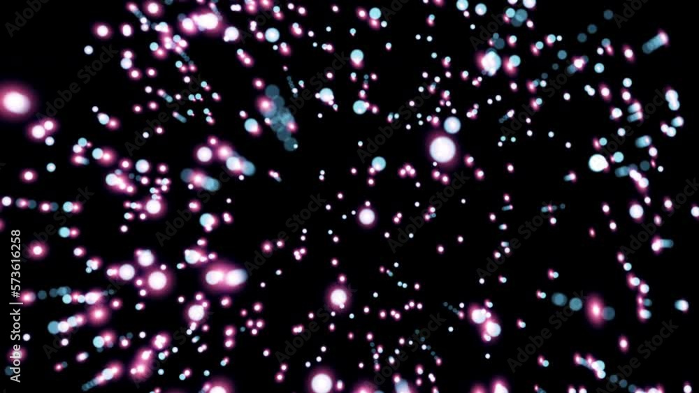 Wall mural abstract cosmic dust in the rays of the sun, in a weightless space. shiny background in slow motion.