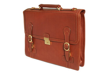 Brown leather bag