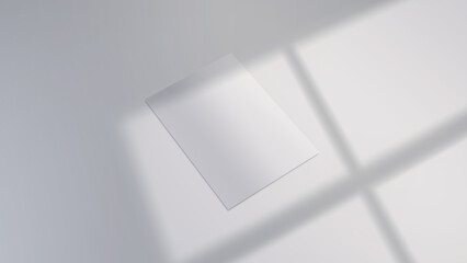 Flyer mockup. Sheet of A4 Paper on white background