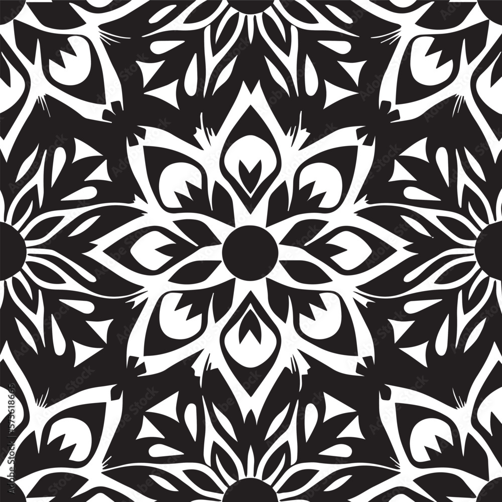 Poster simplify your living space with the simplicity of monochrome and periodic patterns. add elegance wit