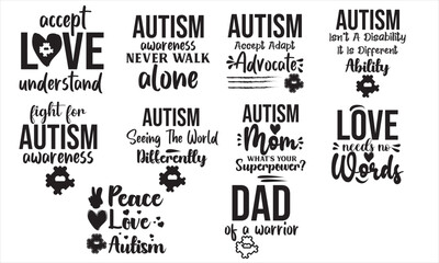 autism svg design bundle