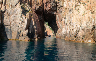 Les calanques de Piana, piscine naturelle du Capo Rosso en Corse