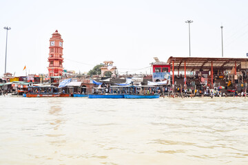 Ganga as seen in Garh Mukteshwar, Uttar Pradesh, India, River Ganga is believed to be the holiest...