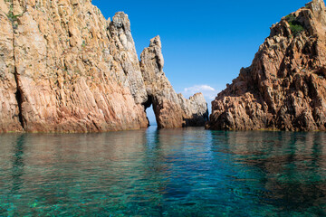 Les calanques de Piana, piscine naturelle du Capo Rosso en Corse