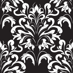 Experience luxury and elegance with our renaissance-inspired wallpaper, featuring intricate swirls and ornate patterns in a modern abstract style. The symmetrical repetition and delicate