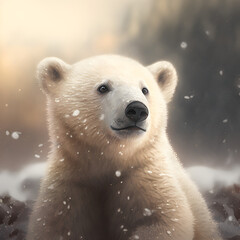 Polar bear in Winter