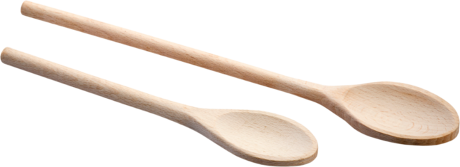 Wooden kitchen spoons