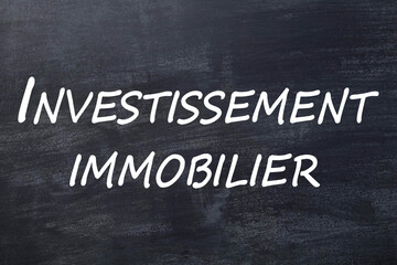 Fototapeta premium Investissement immobilier tableau