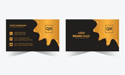 Modern Luxury Business Card Design Template 