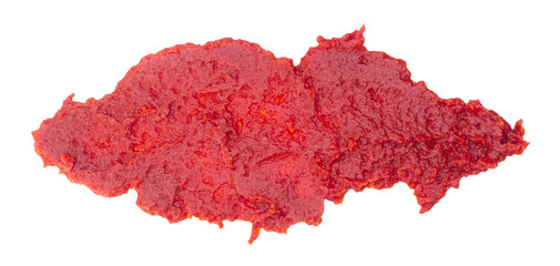 Tomato paste on transparent background. Tomato sauce png.