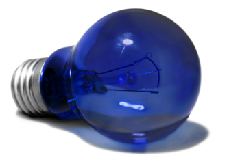 Blue Light Bulb