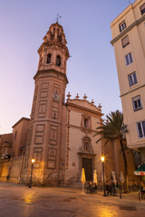 Fototapeta na wymiar Valencia - The church Iglesia San Valero y San Vicente Martir