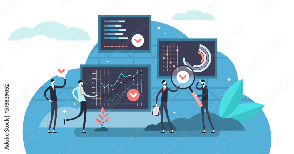 Poster control illustration, transparent background.flat tiny quality affirmative proof persons concept.bus
