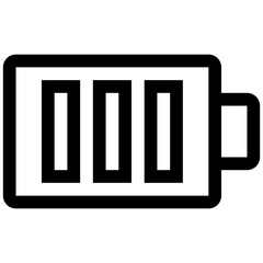 Battery Full Line Icon
