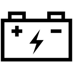 Car Battery Line Icon