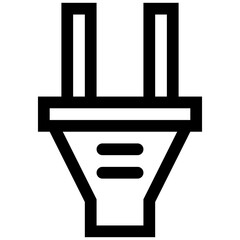 Electric Plug Line Icon