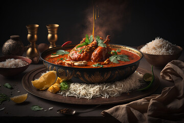 Delicious chicken tikka masala