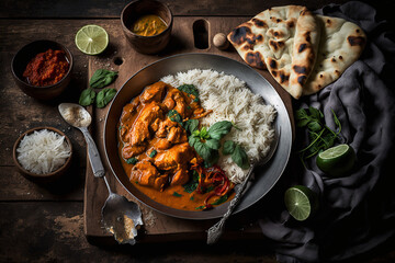 Delicious chicken tikka masala