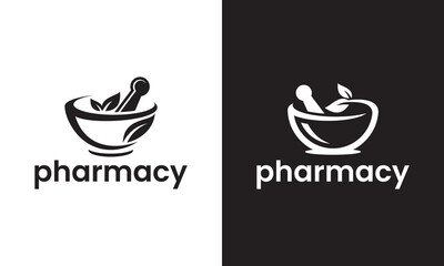 pharmacy logo design. medical and health template symbol vector.