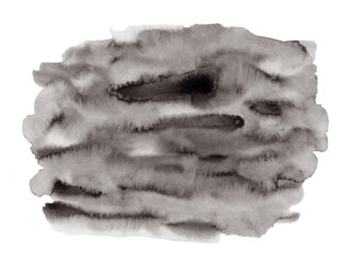 Black and white watercolor abstract background