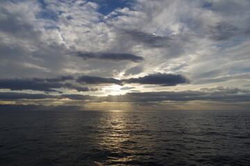 Sonnenuntergang auf dem Meer
