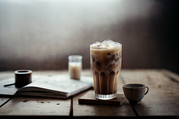 cup of cappuccino with cinnamon