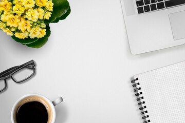 Blank office Calendar or Planner on office desk