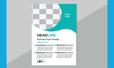 Corporate creative colorful business flyer template design set, abstract business flyer, vector template 
design or business poster template design
