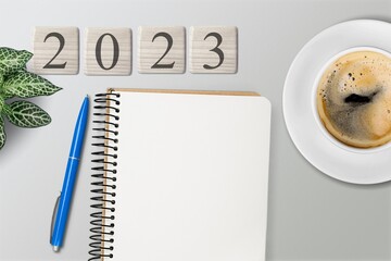 Blank office Calendar or Planner on desk