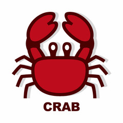 Crab Icon Vector Art, Illustration and Graphic