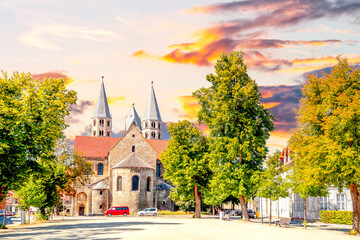 Kirche, Halberstadt, Sachsen Anhalt, Deutschland 