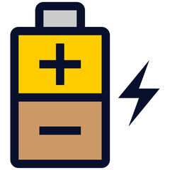 Battery Charging Color Icon